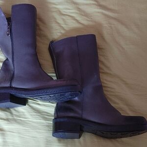 Via Spiga Chocolate Leather Moto Boots